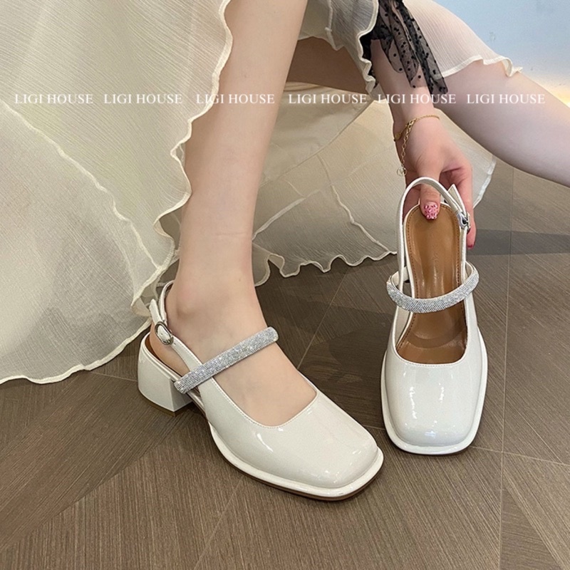 Giày búp bê nữ đế cao 5p, giày cao gót 5p phong cách tiểu thư, giày lolita nữ xinh xắn