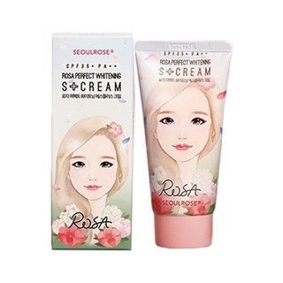 Kem Chống Nắng Dưỡng Sáng Da Ban Ngày SeoulRose Rosa Perfect Whitening S+ Cream SPF35 PA++ 50g