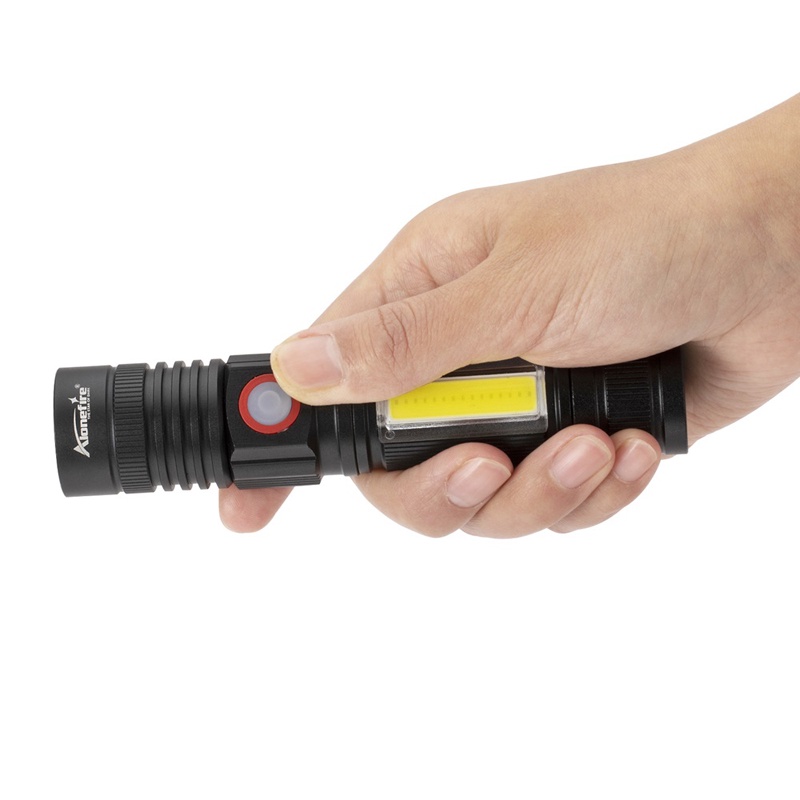 Đèn pin ALONEFIRE X580 LED COB T6 18650 nhỏ gọn dành cho mang đi cắm trại