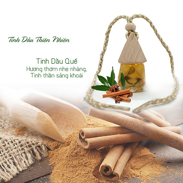 Tinh dầu treo xe ô tô, tinh dầu treo xe hơi hương sả chanh, quế, nhài, lavender, cam ngọt,.. khử mùi, chống say xe