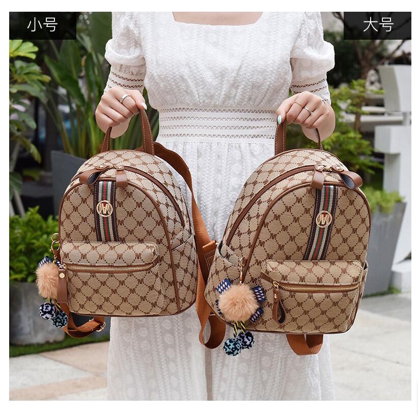 Chuwanglin Ba Lô Da Pu Cỡ Lớn In Họa Tiết Thời Trang Cho Nữ