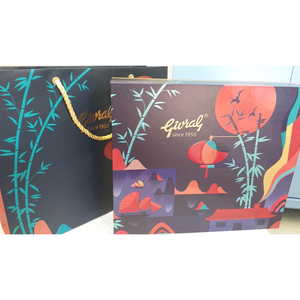 BÁNH TRUNG THU GIVRAL GỒM 4 BÁNH TL 200GR/BÁNH