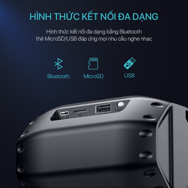 [Hàng chính hãng] Loa Bluetooth ACOME A2 - Hỗ Trợ Kết Nối MicroSD USB Nghe FM