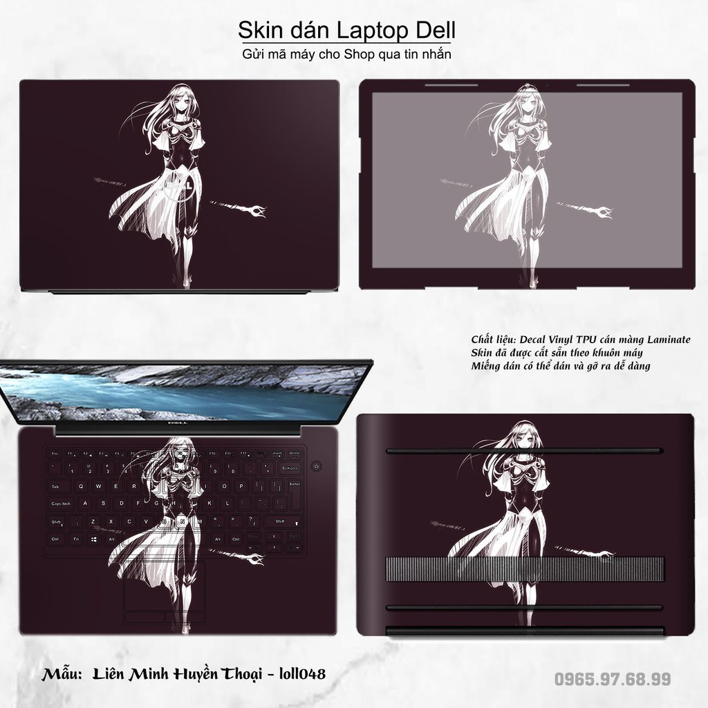 Skin dán Laptop Dell in hình Liên Minh Huyền Thoại nhiều mẫu 6 (inbox mã máy cho Shop)