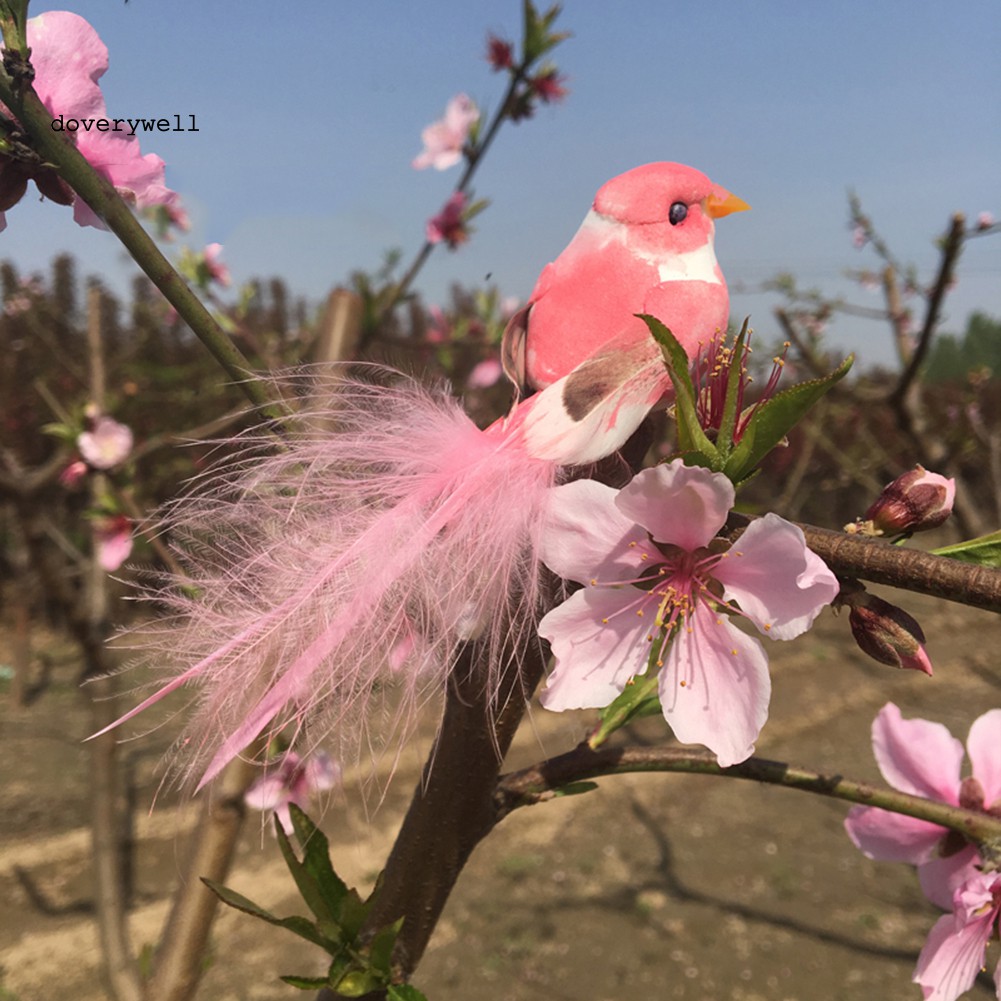 Mô hình chim nhân tạo bằng xốp trang trí sân vườn