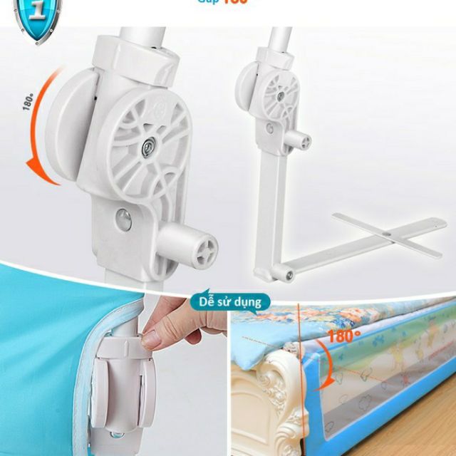 THANH CHẮN GIƯỜNG DẠNG GẬP Fubaobei M5