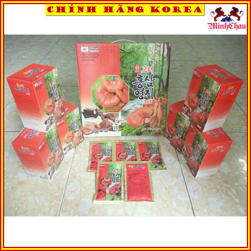 Nước hồng sâm linh chi Kanghwa hàn quốc Cao cấp, hộp 30 gói, minhchau