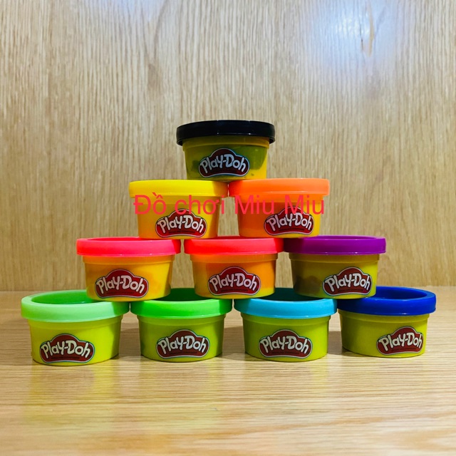 Set 10 hộp đất nặn mini Playdoh