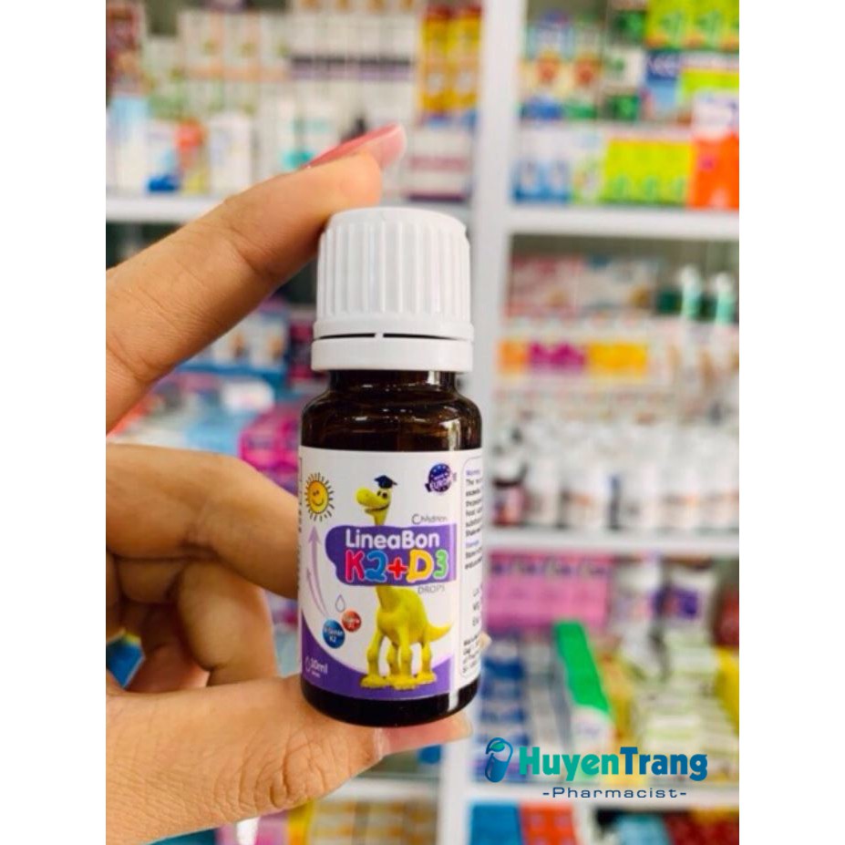 ✔️️️(Tặng quà) LineaBon K2+D3 - Bổ sung vitamin K2, D3 tăng cường hấp thu Canxi (lọ 10ml)