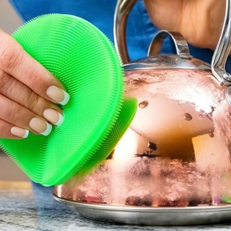 Set 3 Miếng Rửa Chén Bằng Silicon Mới