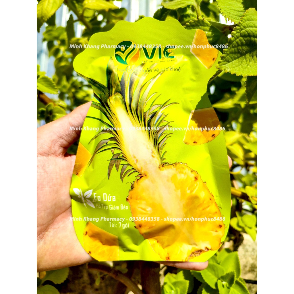 Kẹo dứa giảm cân VIC organic, hỗ trợ giảm mỡ, giảm thèm ăn ( 1 túi 7 viên) hàng cty Minh Khang Pharmacy