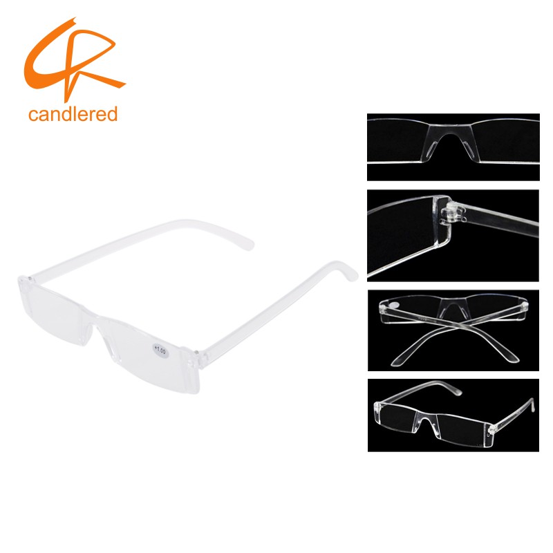 Mắt kính đọc sách trong suốt không viền thời trang | BigBuy360 - bigbuy360.vn