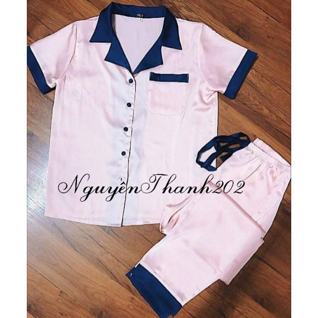 Bộ Pijama lụa satin lửng