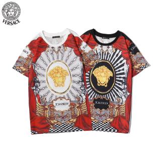 Áo Thun Tay Ngắn Cổ Tròn In Chữ Versace Dành Cho Nam