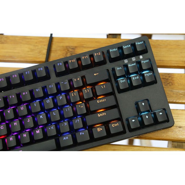 [Mã 267ELSALE hoàn 7% đơn 300K] [SẴN HÀNG] BÀN PHÍM CƠ EDRA EK387 BLUE SWITCH LED RGB