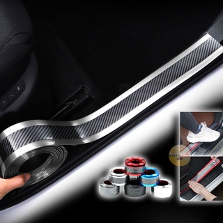 Nẹp chống xước bước chân cửa xe ô tô nẹp carbon dán chống va đập xe hơi mạ cacbon 3 màu cao cấp zatastore