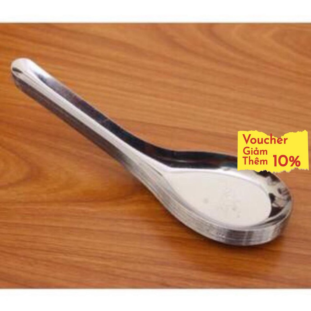 Muỗng inox Ăn Cơm Bằng Inox Cao Cấp SUSU SHOP DEAL 1K