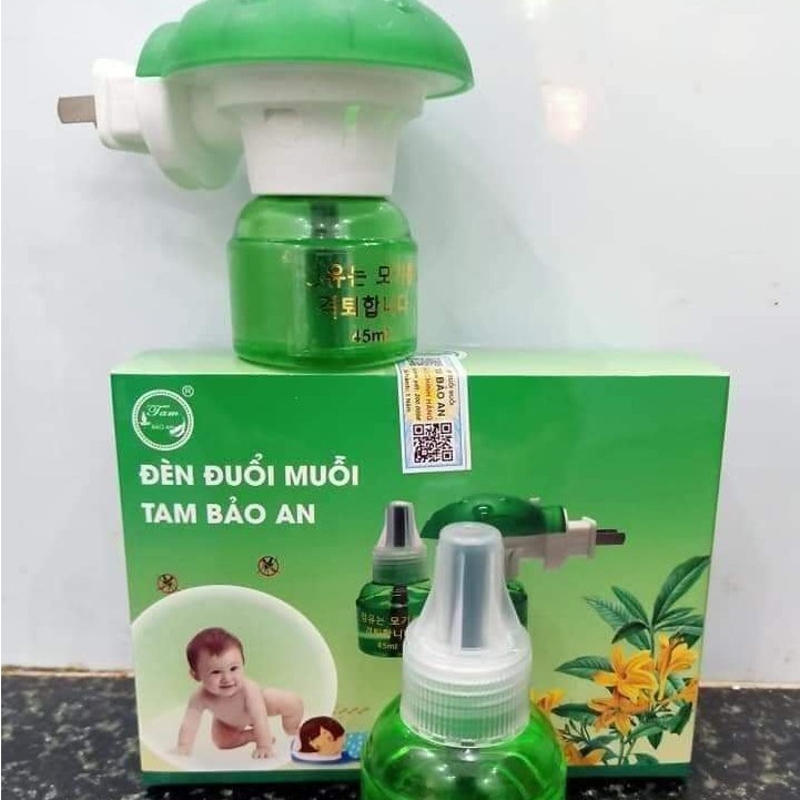 ĐÈN ĐUỔI MUỖI VÀ 1 LỌ TINH DẦU THIÊN NHIÊN TAM BẢO