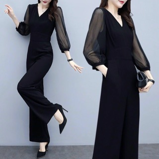 [Ảnh thật]🍒Jump dài cổ V tay phồng S.MLXL