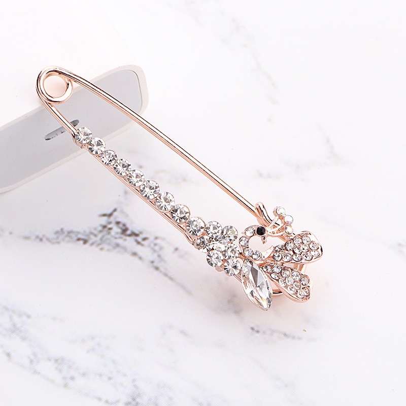 Trâm Cài Áo Hình Lông Vũ Bằng Hợp Kim Kẽm Màu Vàng Thời Trang Cho Nam Và Nữ