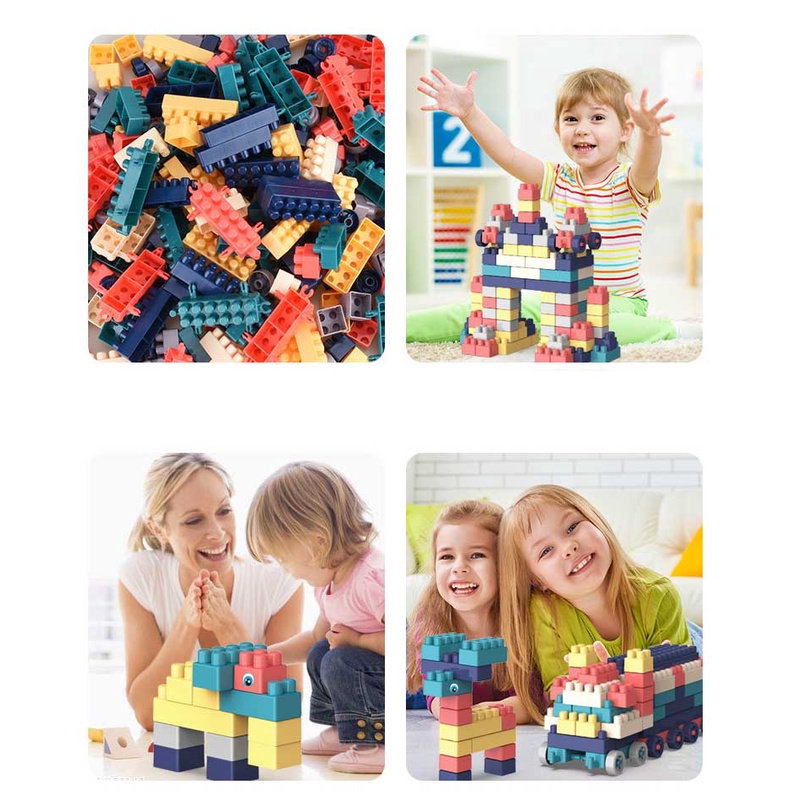 Đồ chơi xếp hình phát triển trí tuệ, đồ chơi lego lắp ghép mô hình cao cấp chi tiết đa dạng