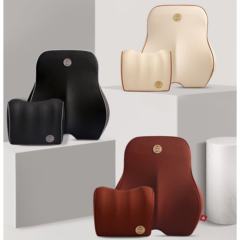 Tựa đầu ô tô Đệm tựa lưng Ô tô Memory Foam Đệm ô tô Đệm tựa lưng Hỗ trợ đầu Ô tô Tựa cổ Gối Memory Foam Thắt lưng Cổ Gối Gối Phụ kiện Ô tô