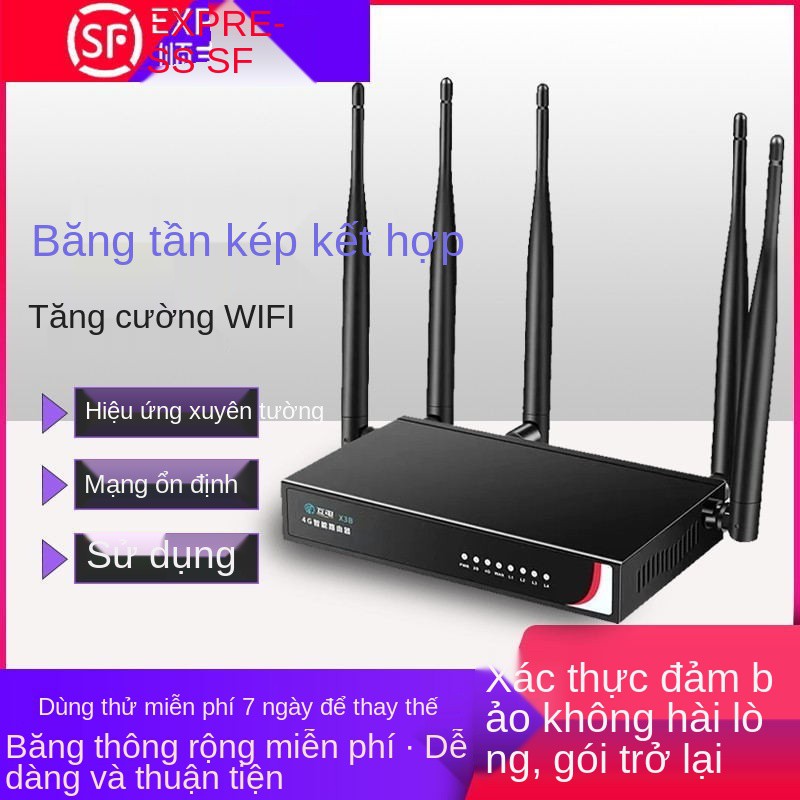 Nguồn điện tương hỗ, cáp mạng không dây, bộ định tuyến Gigabit băng thông rộng dây tần kép minh, WiFi gia đình, thẻ