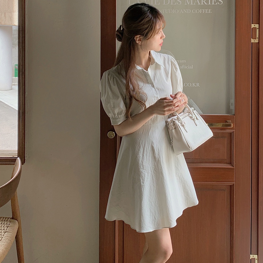 Đầm SUXI dáng chữ A tay ngắn đơn giản thời trang mùa hè sành điệu cho nữ