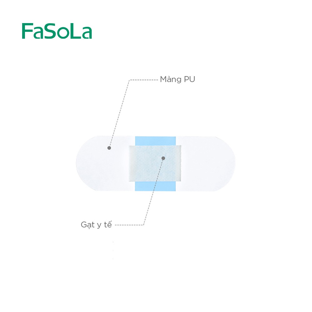 Hộp băng cá nhân chống thấm Fasola (loại trong - 20 cái) - FSLJY-266