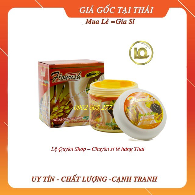 [hàng xịn]KEM MASSAGE TAN MỠ BỤNG GỪNG ỚT FLOURISH THÁI LAN 500ML