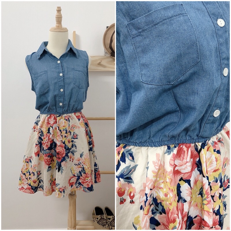 Đầm bò đầm jeans denim dưới 65 kg