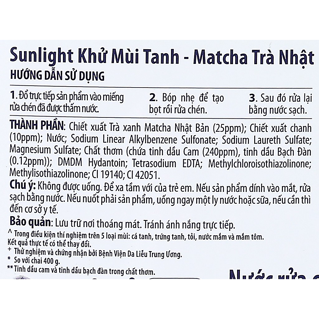 Nước rửa chén Sunlight hương Trà Xanh và Chanh Extra can 3.6kg