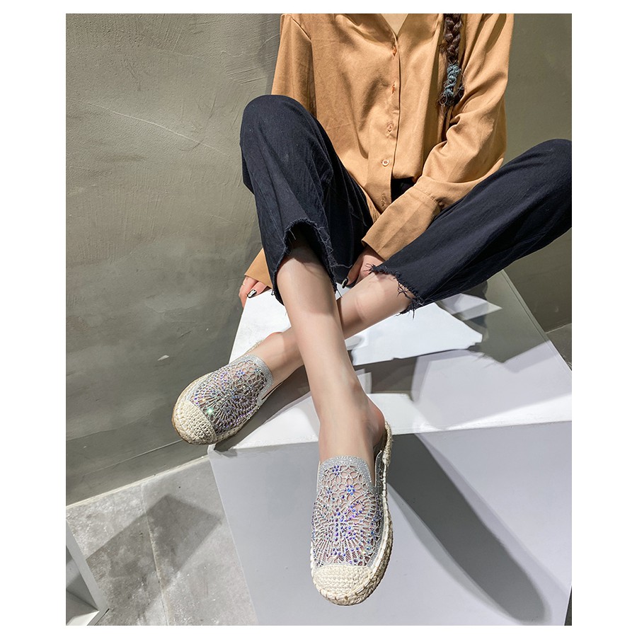 S05 _Giày sục đế cói Big Size_ Hàng Có Sẵn (Size 40➡️43) | BigBuy360 - bigbuy360.vn