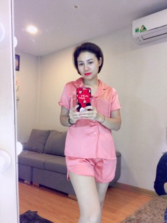 Bộ lụa viền bèo loại đẹp