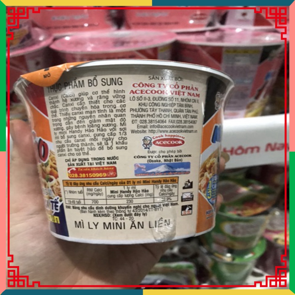 HOT LIKE Mì Cốc Hảo Hảo Handy Ly 67g/ Mini Handy
