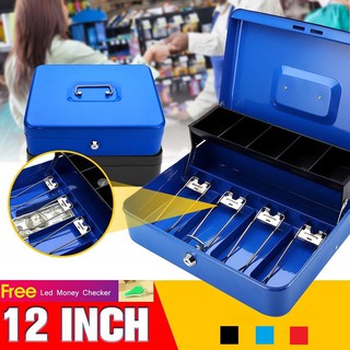 【Có hàng sẵn】Hộp sắt lưu trữ tiền có khoá an toàn Ngăn kéo đựng