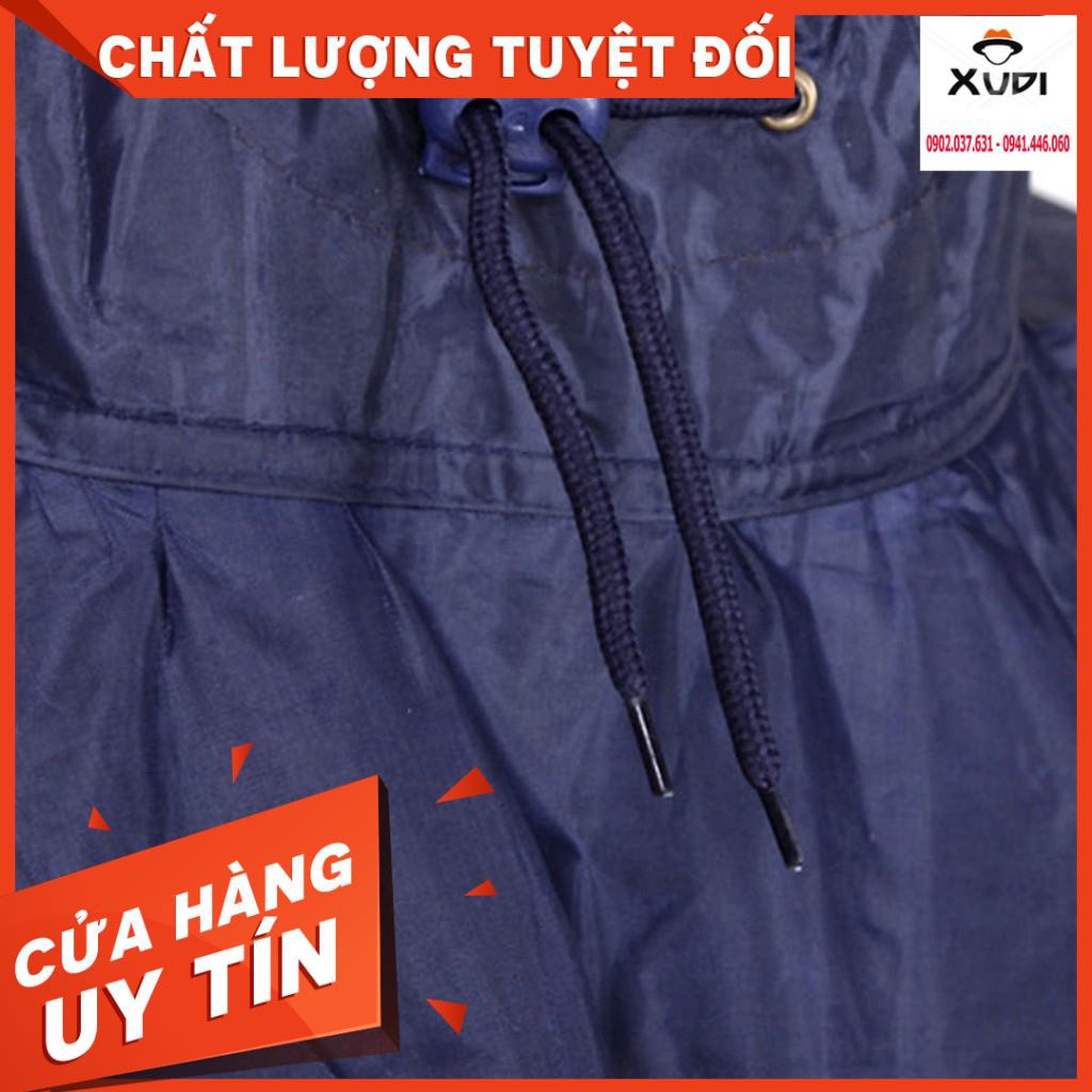 Áo Mưa Vải Dù Xẻ Tà Cánh Dơi Dài 1m4 Chống Thấm Cao Cấp