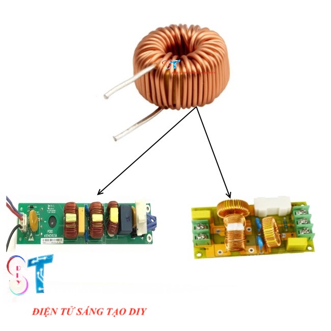 5 Cuộn Cảm Vòng Xuyến Lõi Ferrite 3A
