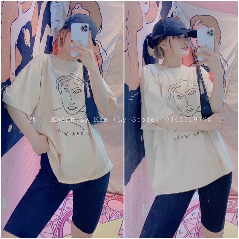 Quần legging ngố + áo thun QC