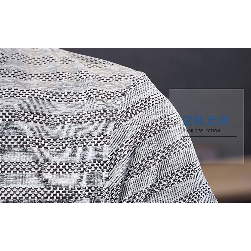Áo thun cổ chữ V nửa tay Ice Silk Phiên bản Hàn Quốc hợp thời trang Plus Size Top Sọc đơn giản Thời trang trơn 2022 Áo thun mùa hè Half @ -