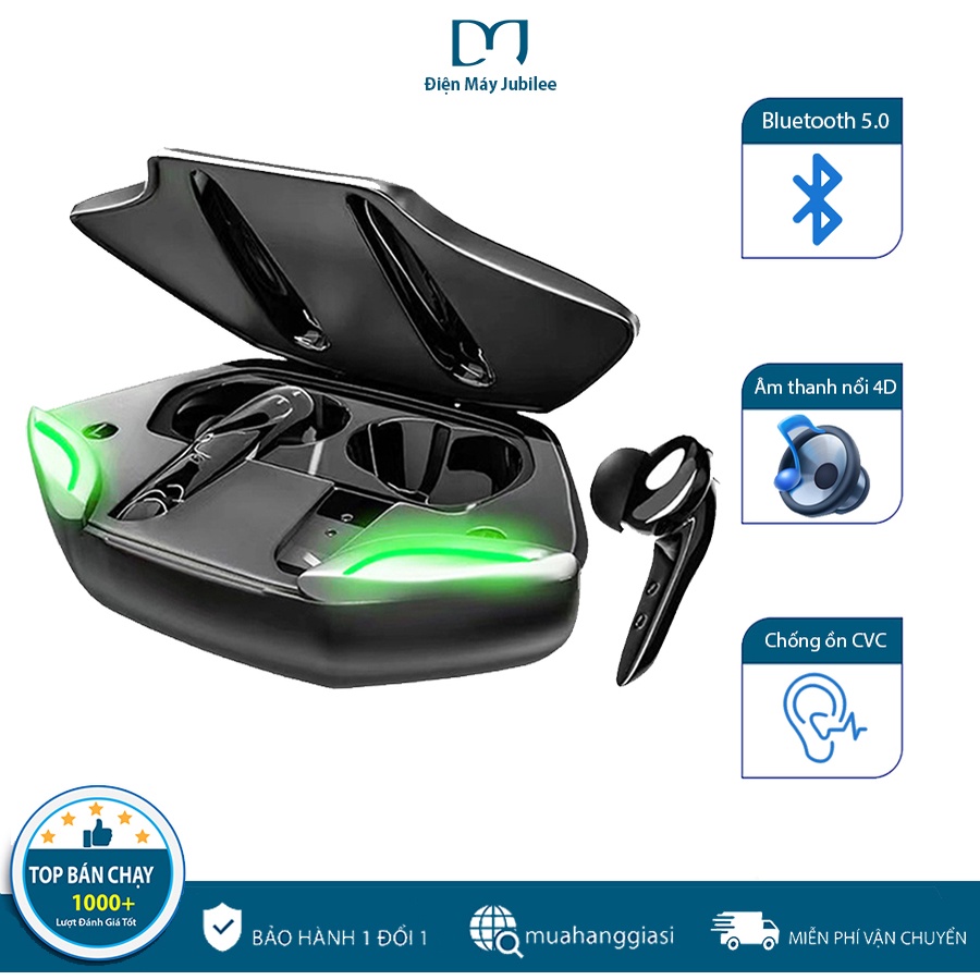 Tai nghe Bluetooth Gaming 5.0 Apro 336 Tai nghe không dây Âm trầm đầy đủ Loại bỏ tiếng ồn HiFi Stereo, Độ Trễ Thấp