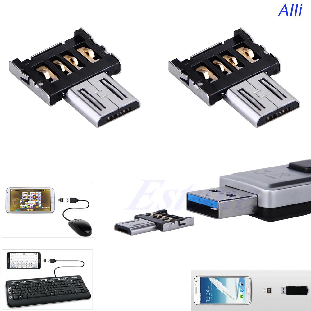 Đầu chuyển đổi OTG mini Micro USB Male sang USB Female cho điện thoại máy tính bảng Android
