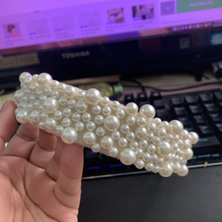 Băng đô hạt trai cài tóc cô dâu GiangPKC