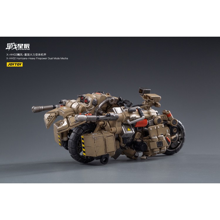 Mô hình 1/18 Joytoy X-HLA01 X-HH02 Hurricane Moto Transformable Mecha Robot Quân Đội biến hình Xe Máy