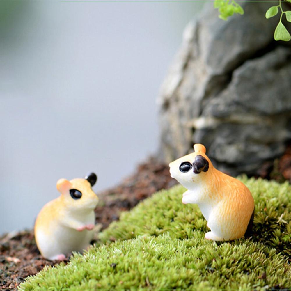 Mô Hình Chuột Hamster Mini Bằng Nhựa Resin Trang Trí Sân Vườn