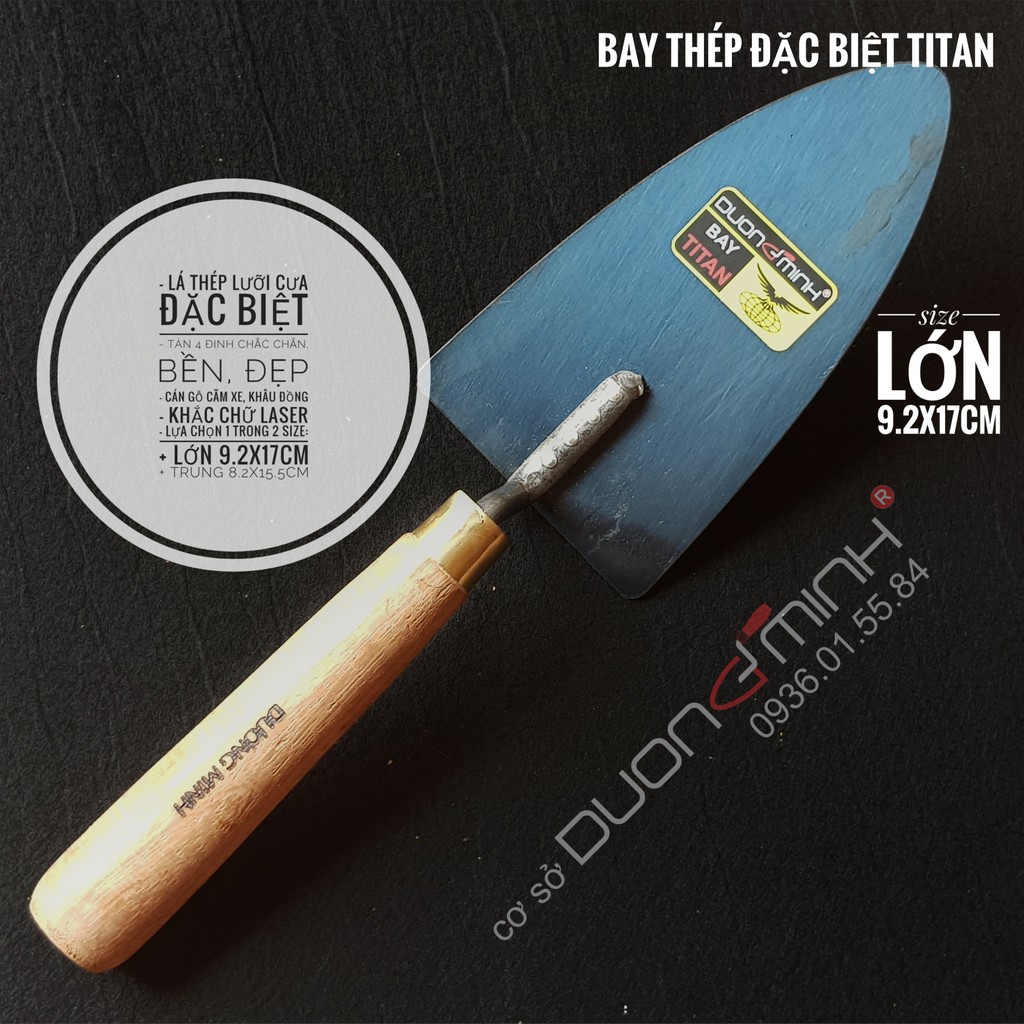 Bay TITAN - DƯƠNG MINH - thép lưỡi cưa, xây dựng, thợ hồ, xây tô, làm vườn