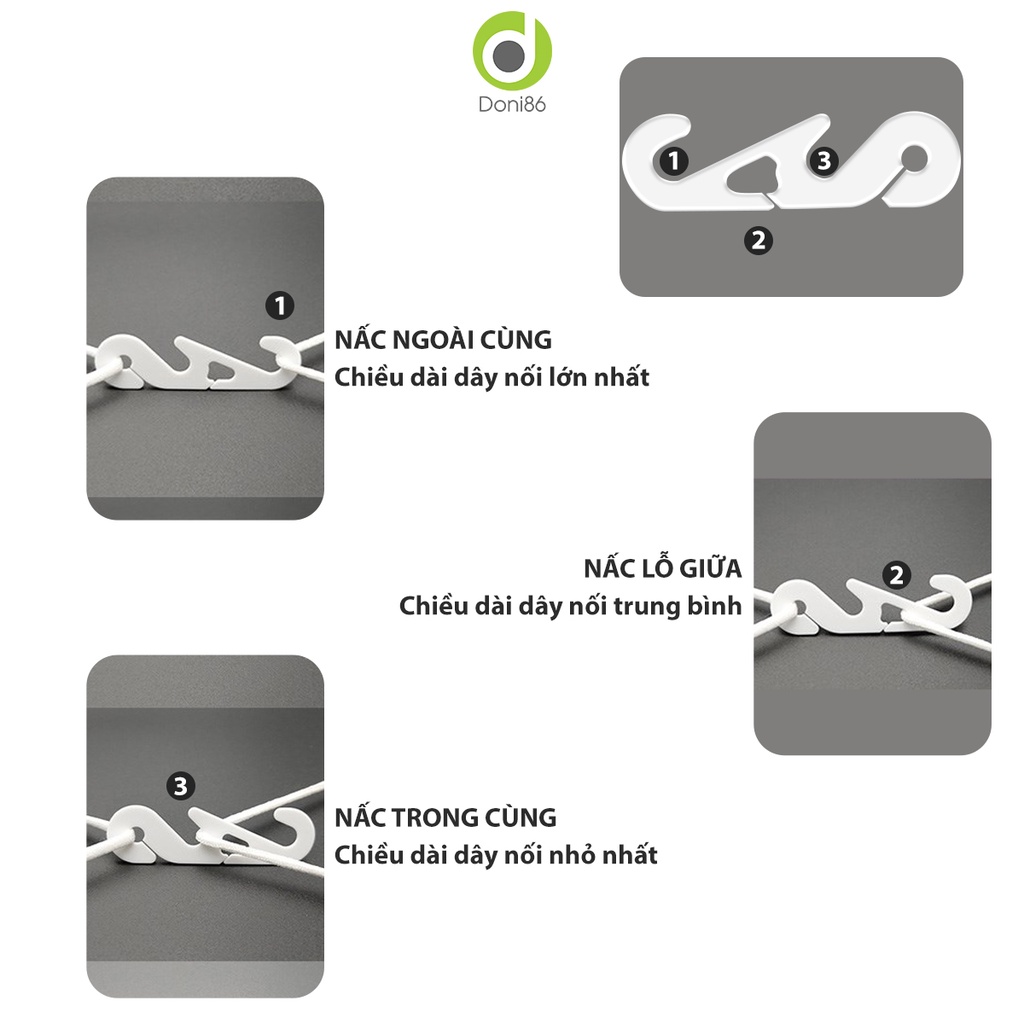 Móc cài đeo khẩu trang chống đau tai kiểu cong dấu ngã tiện lợi khi sử dụng_Doni86_DOPK197