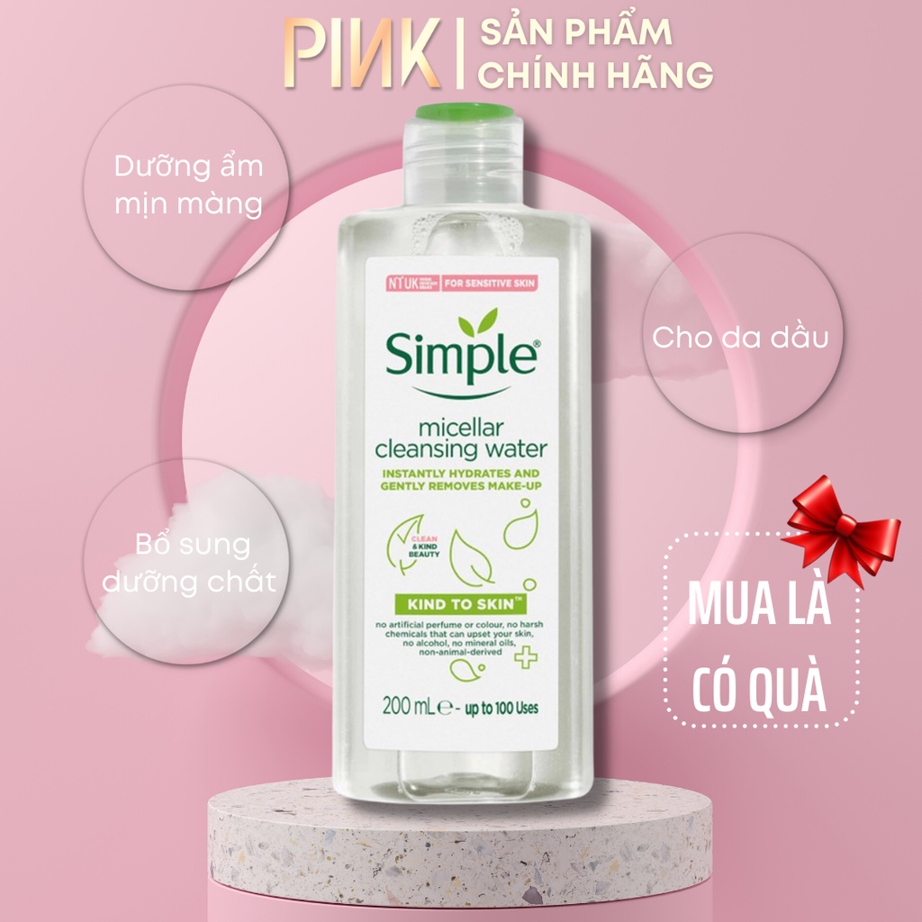 Nước Tẩy Trang Simple Micellar Cleansing Water