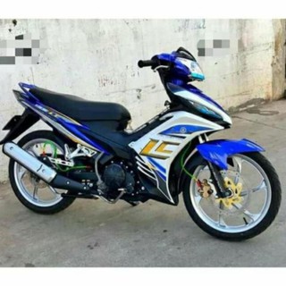 Tem xe EXCITER 135 xanh trắng