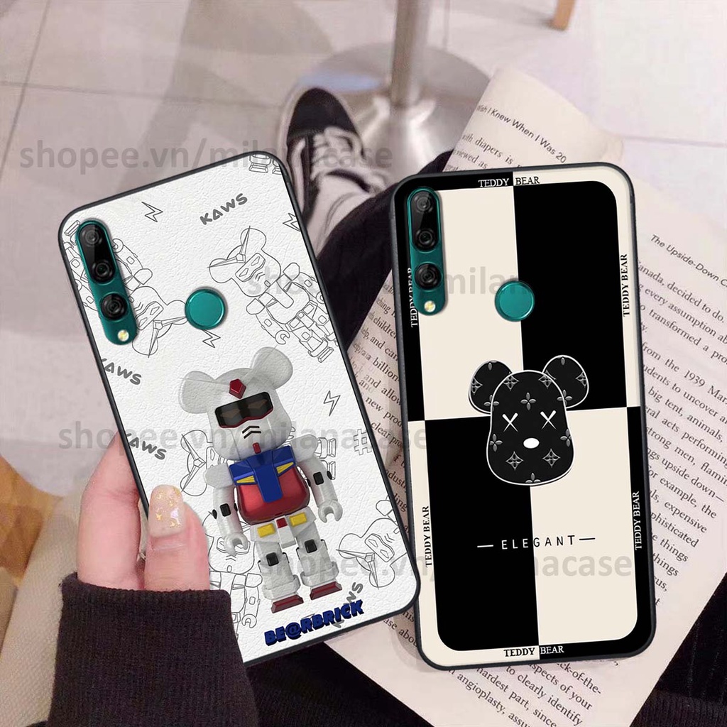 Ốp Huawei Y9 2019 / Y9 Prime 2019 gấu be@rBrick gấu Teddy Kaws siêu đẹp, phong cách, cá tính